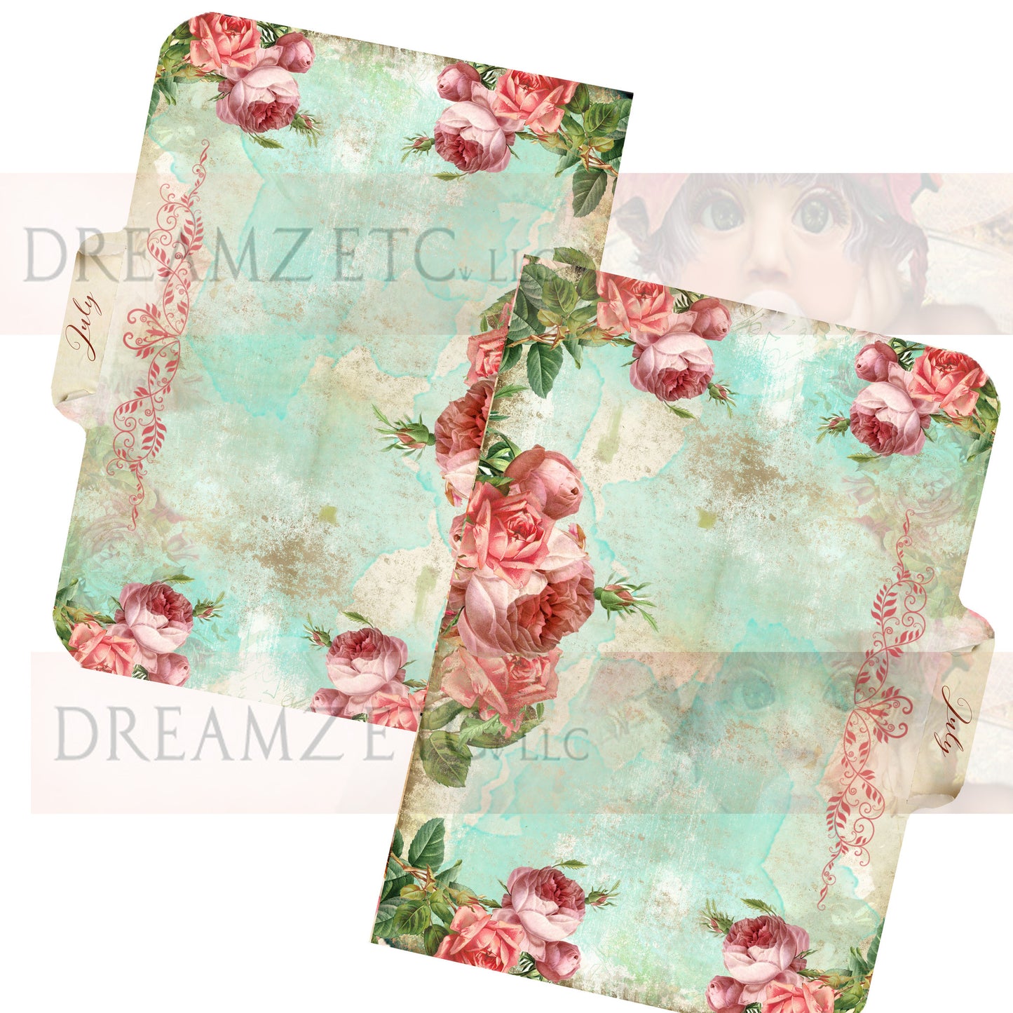 Floral Dreamz Planner/Journal - Tabbed Dividers - Printable