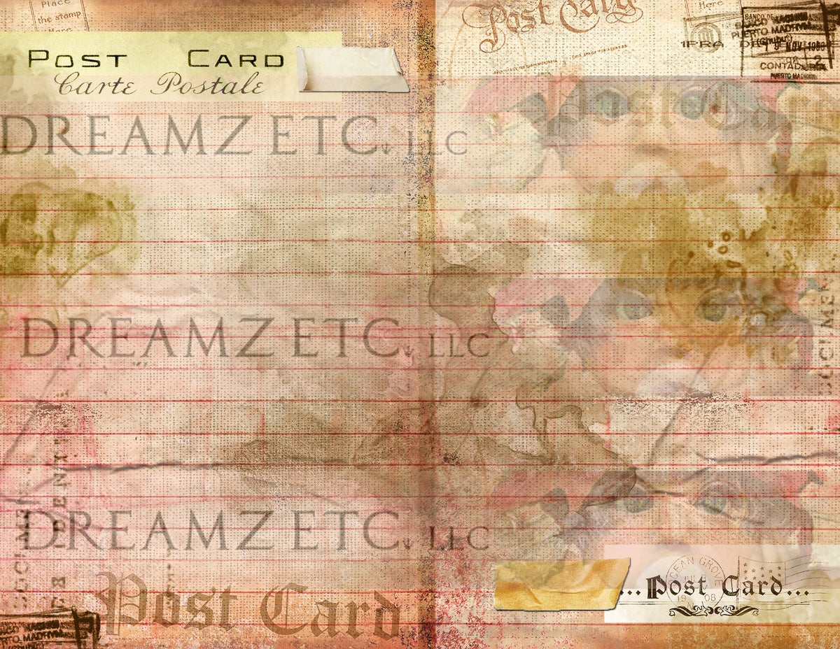 Via Post Lined Journal Paper Pack - Digital - 10 Designs