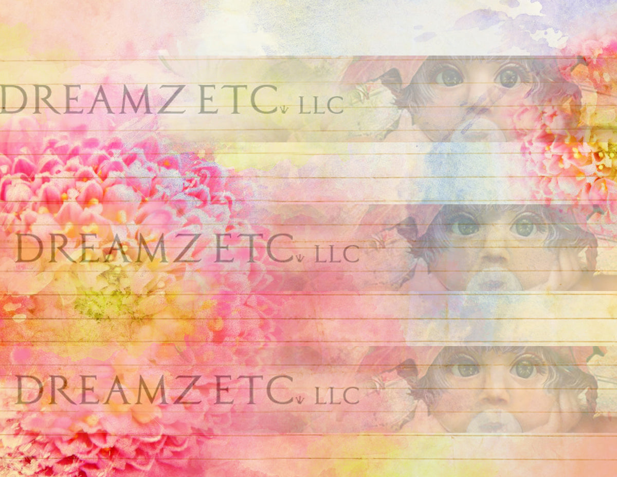 Watercolor Lined Journal Paper Pack - Digital - 10 Designs