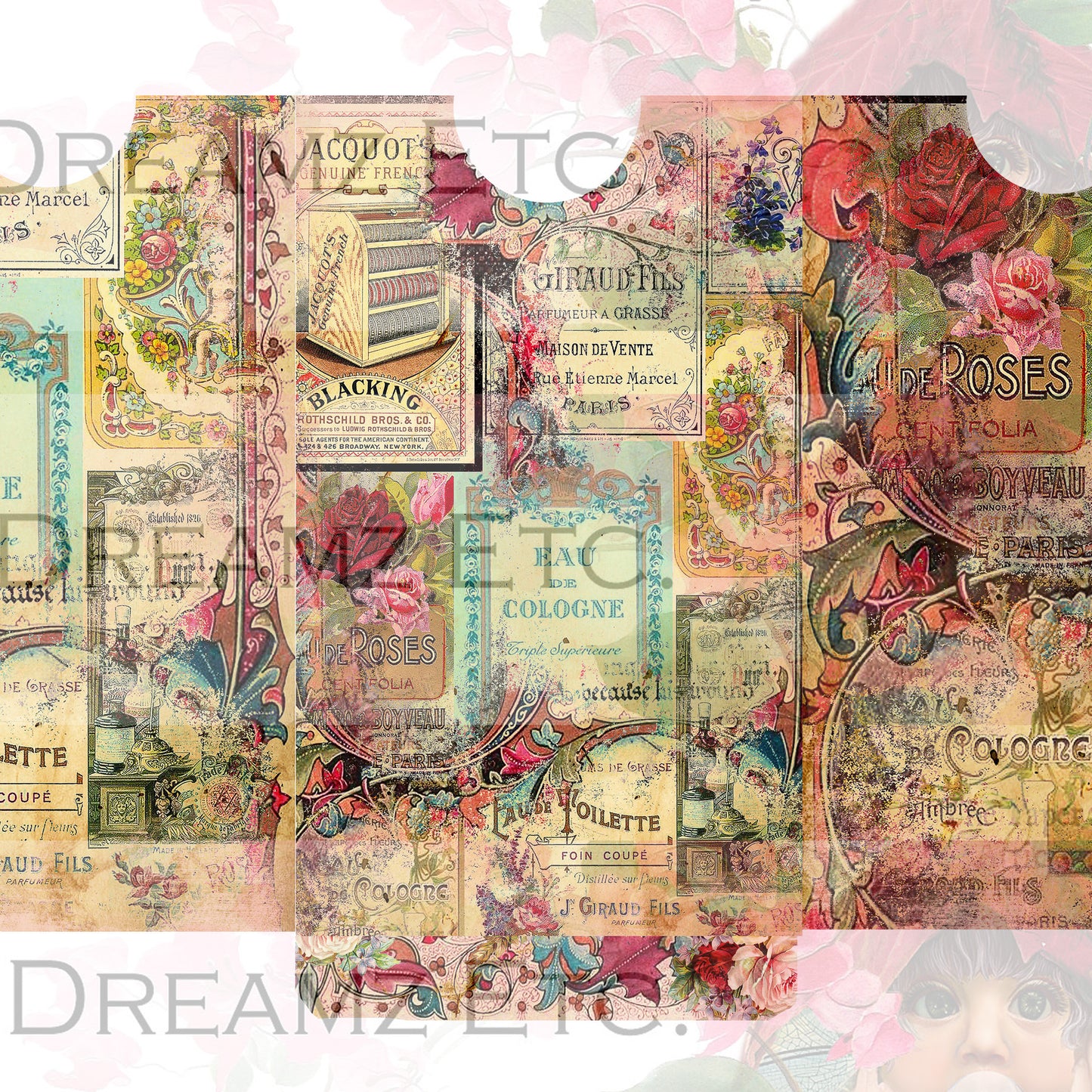 Medieval Romance Digital Collection - Entire Collection - 10 Papers/Designs, 5 Pocket Envelopes,Tags, and Ephemera Sheet