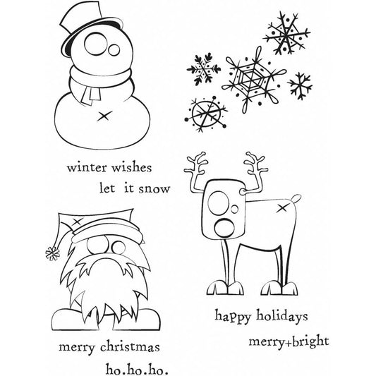 MERRY MISFITS - TIM HOLTZ - STAMP SET *