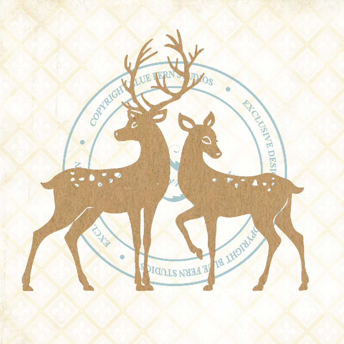 Mistletoe & Holly - Doe & Rae Chipboard