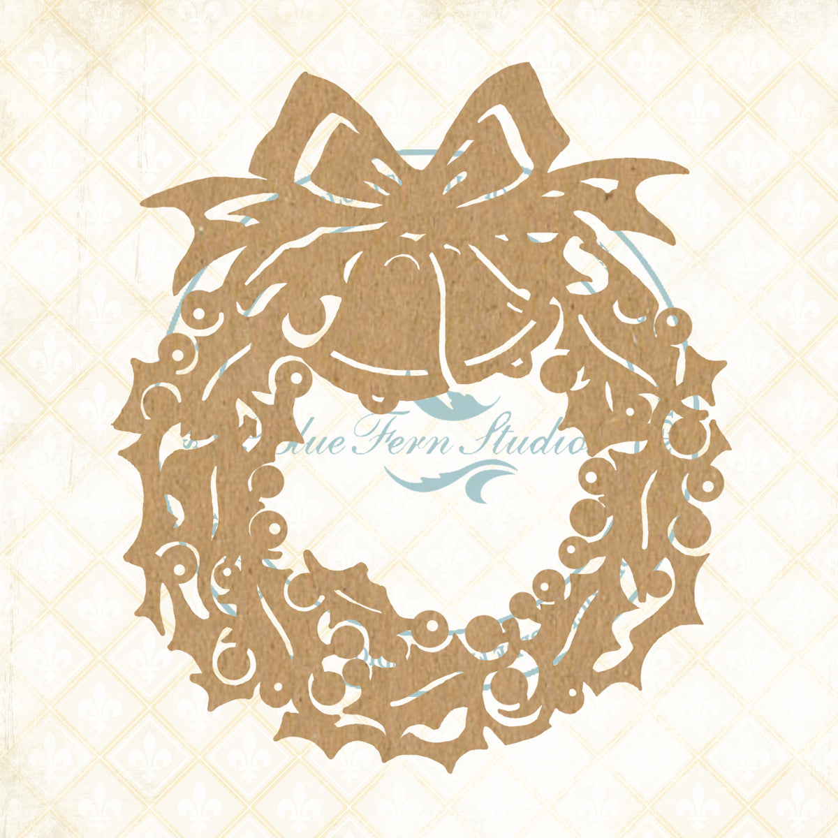 Mistletoe & Holly - Holly Bells Chipboard
