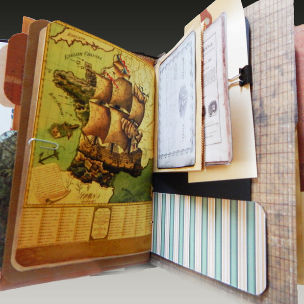 Hand-Stitched Nautical Journal - Nautical Theme