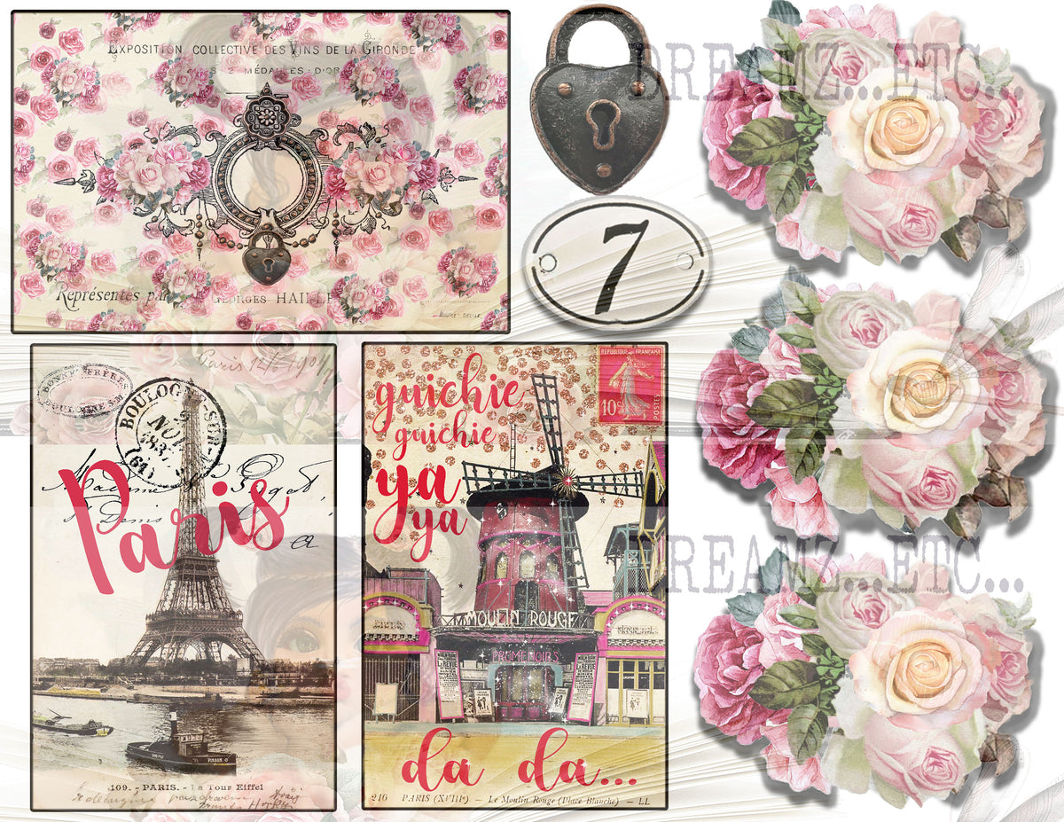 Parisian Charm - Digital Journal Kit - Bundle Pack