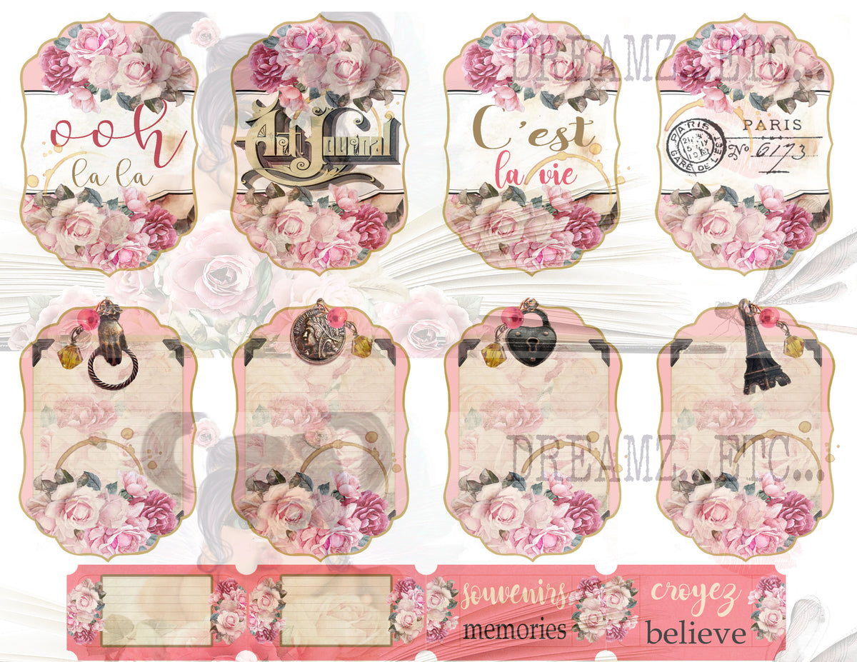 Parisian Charm - Digital Journal Kit - Bundle Pack
