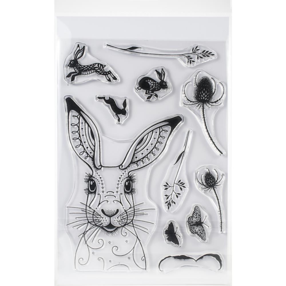 Pink Ink Designs - Hare - A5 Stamp