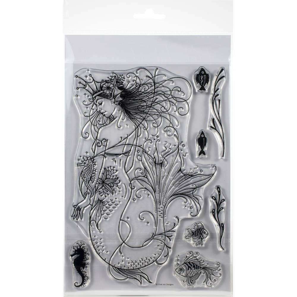 Pink Ink Designs - Mermaid - A5 Stamp Set