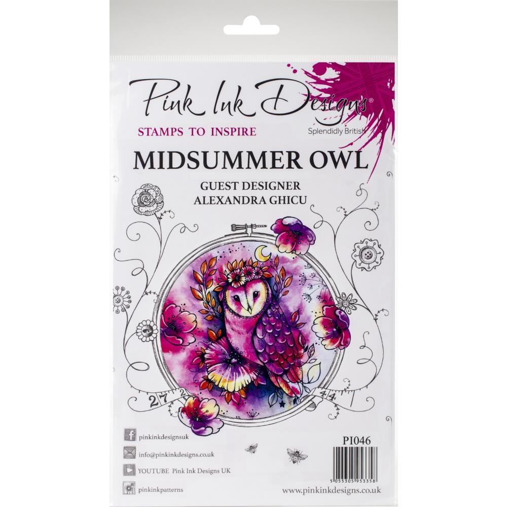 Pink Ink Designs - Midsummer Owl - A5 Stamp