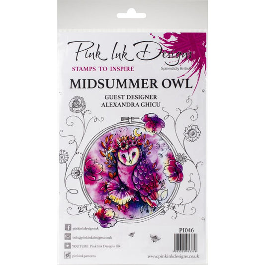 Pink Ink Designs - Midsummer Owl - A5 Stamp