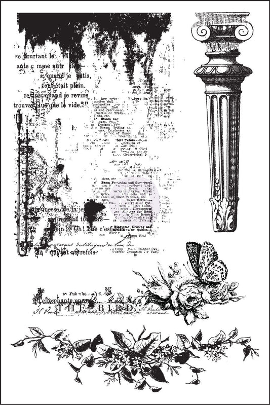 Prima Cling Stamp - Garden Fable