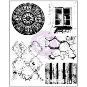 Prima Marketing - Finnabair - Cling Rubber Stamp Set - Old Town