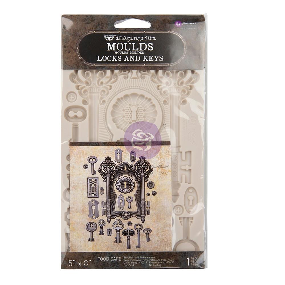 Prima - Finnabair Decor Moulds 5" x 8" - Locks & Keys