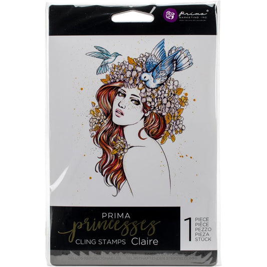 Prima Princesses Cling Stamps - Claire