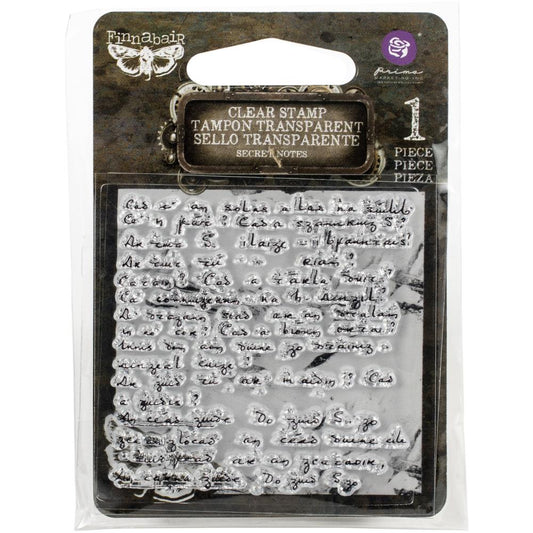 Prima Cling Mount Stamp - Secret Note