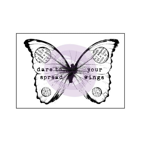 Prima Wood Mounted Stamps - Butterfly 2