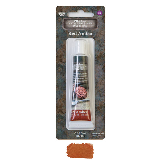 Finnabair Art Alchemy Antique Brilliance Wax - Red Amber