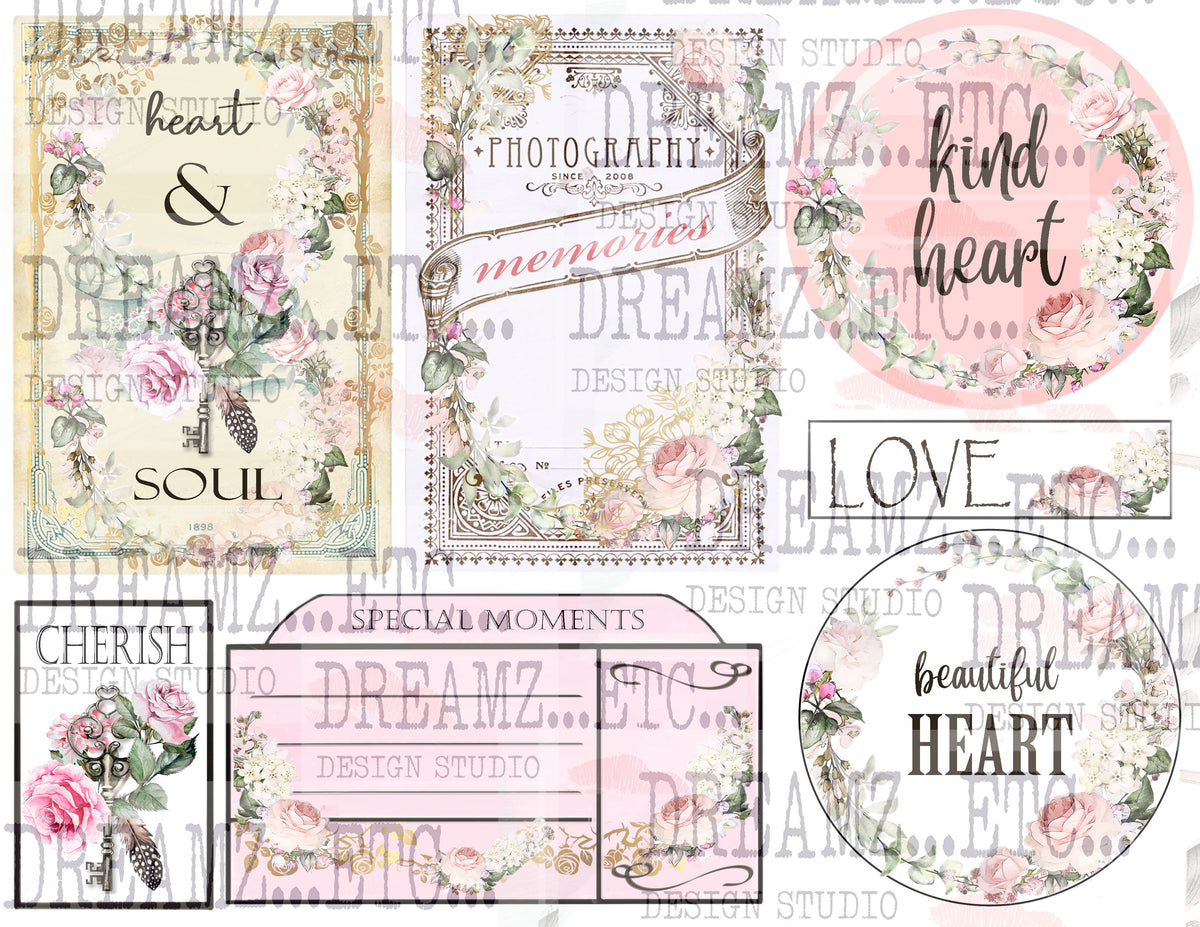 Romantic Notions - Digital Journal Kit - Bundle Pack