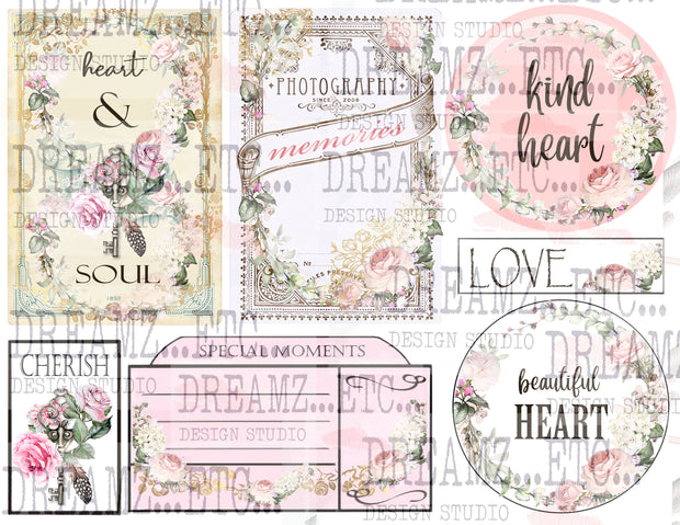 Romantic Notions - Digital Journal Kit - Bundle Pack