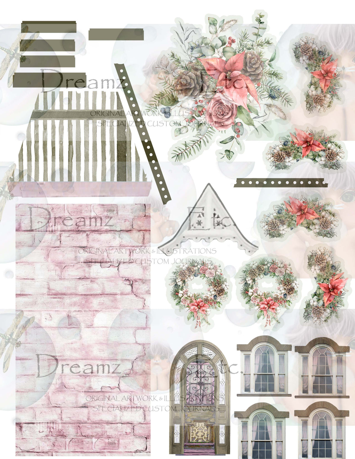 RUSTIC WINTER - Digital Journal Kit - Bundle Pack