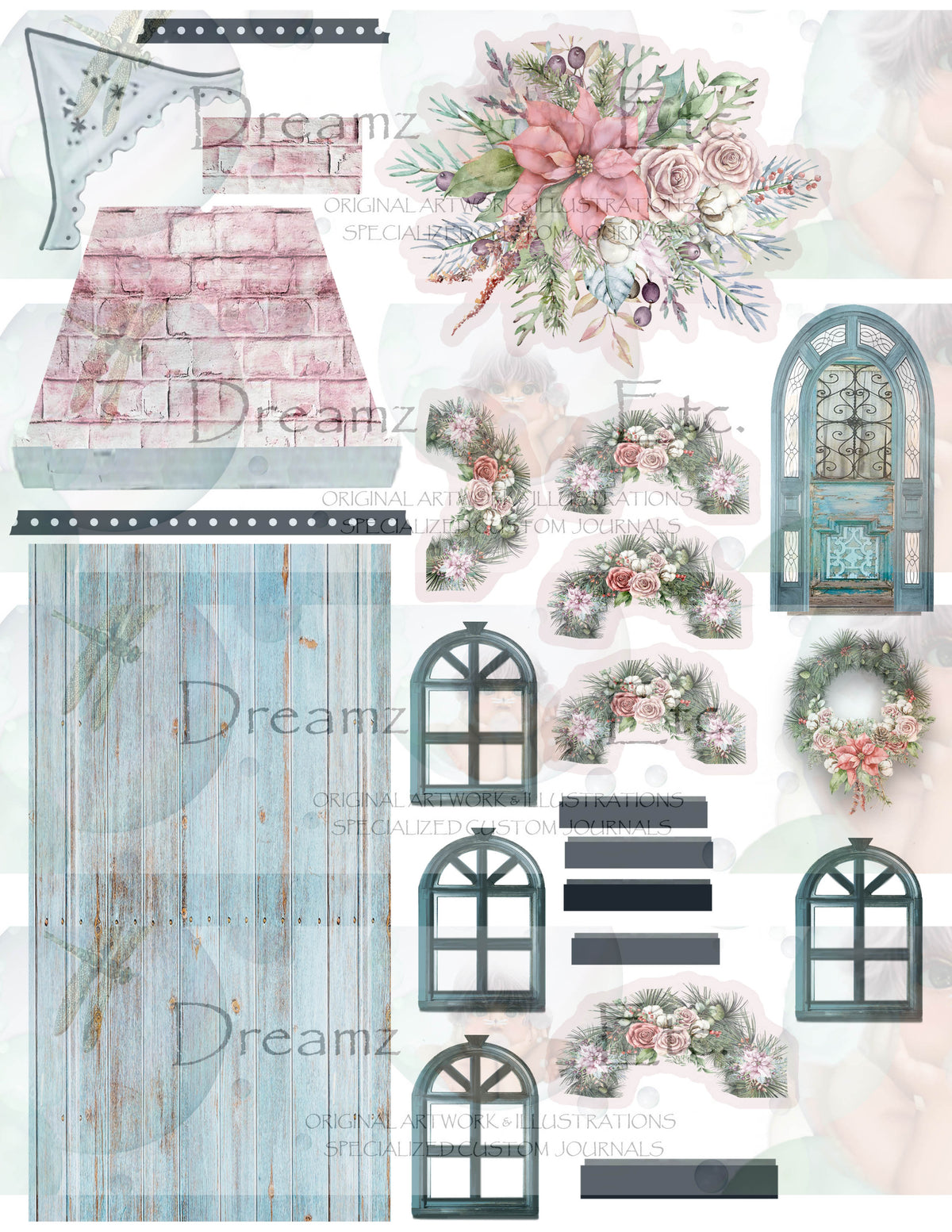 RUSTIC WINTER - Digital Journal Kit - Bundle Pack