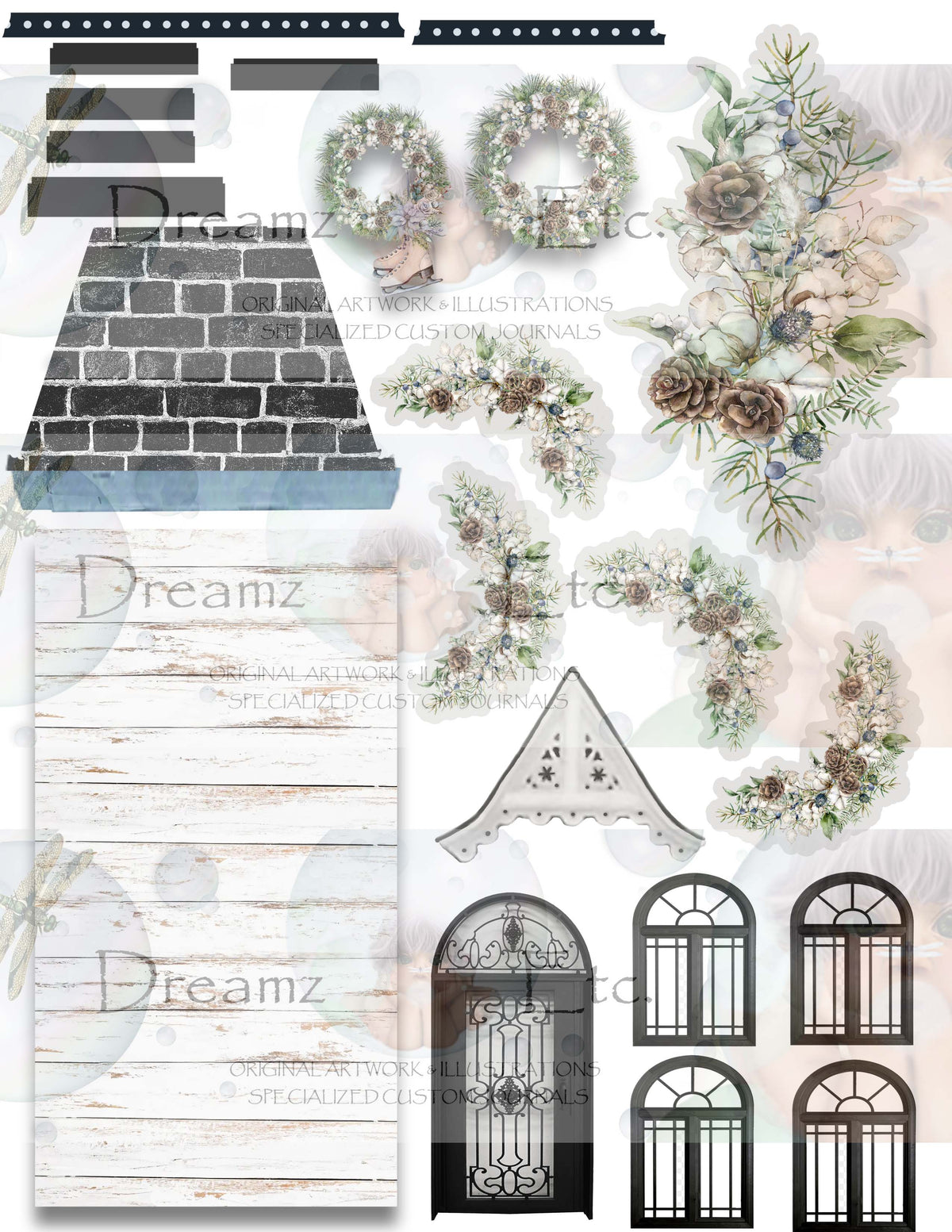 RUSTIC WINTER - Digital Journal Kit - Bundle Pack