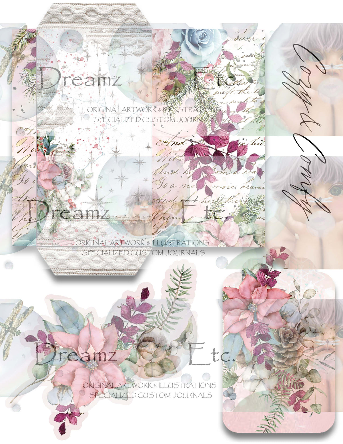 RUSTIC WINTER - Digital Journal Kit - Bundle Pack
