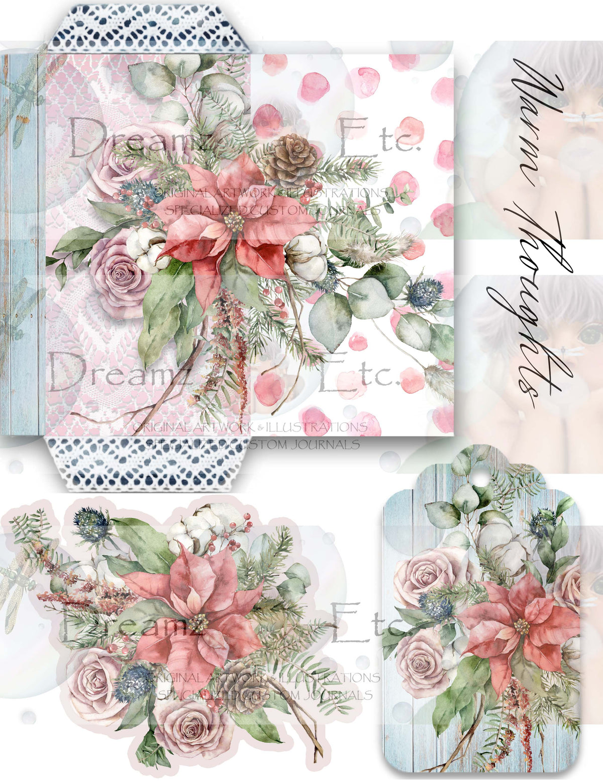 RUSTIC WINTER - Digital Journal Kit - Bundle Pack
