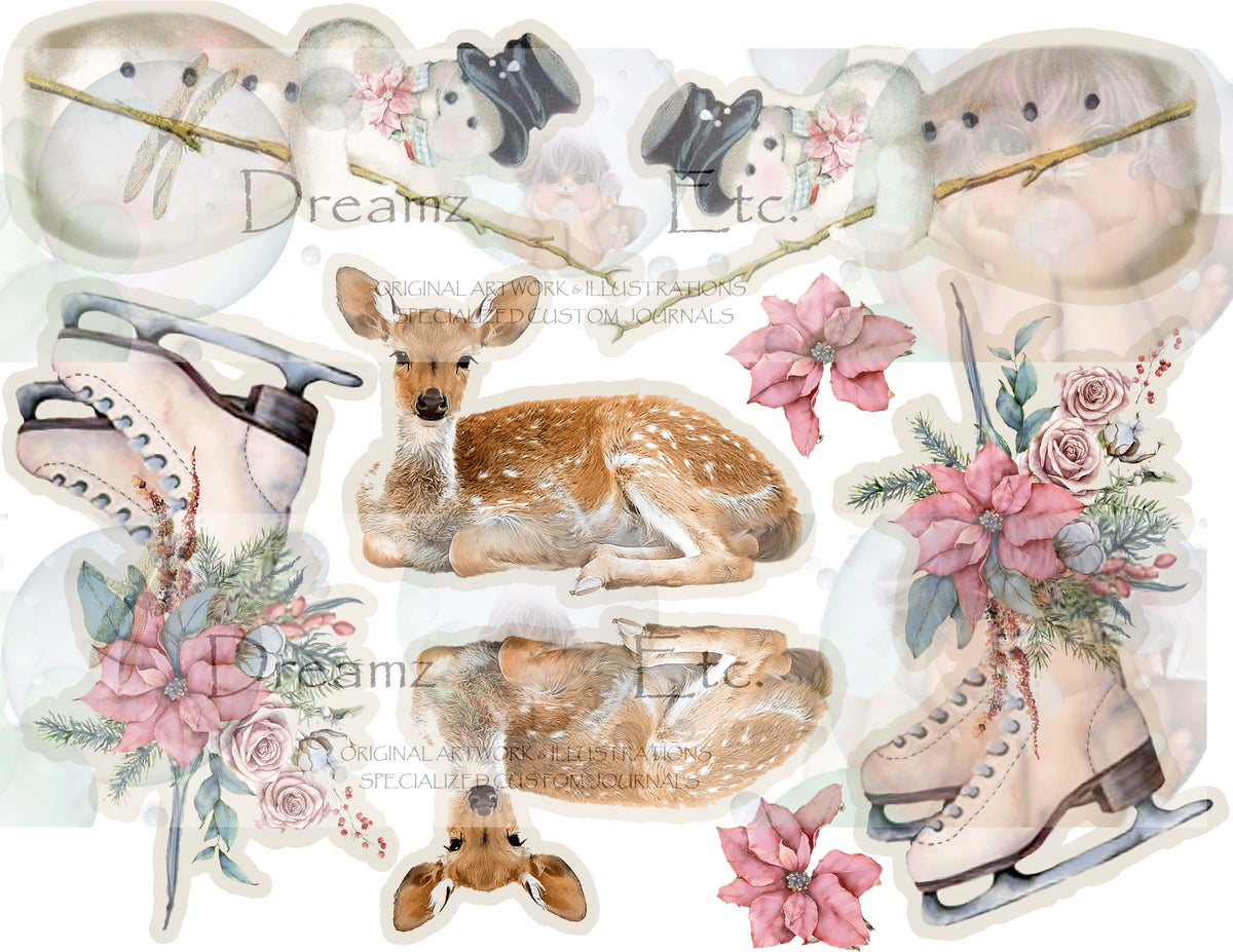 RUSTIC WINTER - Digital Journal Kit - Bundle Pack