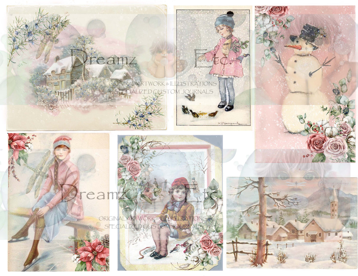 RUSTIC WINTER - Digital Journal Kit - Bundle Pack