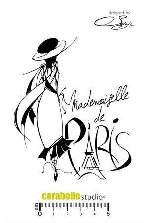 Carabelle Studio - "Cling Stamp A6 : Mademoiselle de Paris" by Soizic *