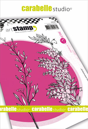 Carabelle Studio - "Cling Stamp A6 : "Mimosa and Wisteria by Sultane