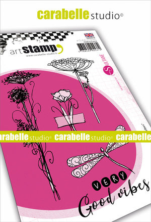 Carabelle Studio - "Cling Stamp A6 : "Very Good Vibes" by Sultane  *