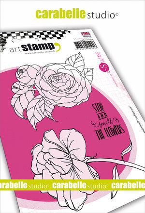 Carabelle Studio - "Cling Stamp A6 : "Stop and Smell the Flowers" by Sultane *
