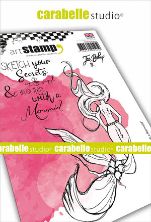 Carabelle Studio Cling Stamp A6 - "Sketched Mermaid" - Jen Bishop *