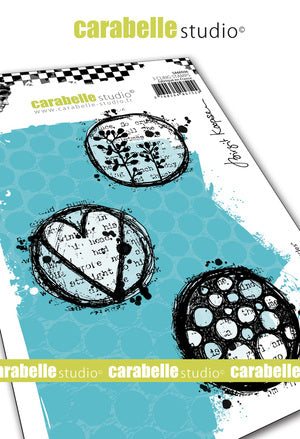 Carabelle Studio - "Cling Stamp A6 : Playful Circles by Birgit Koopsen *