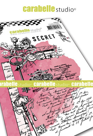 Carabelle Studio - "Cling Stamp A5 : "Secret Garden" Stamp Set by Jen Bishop *