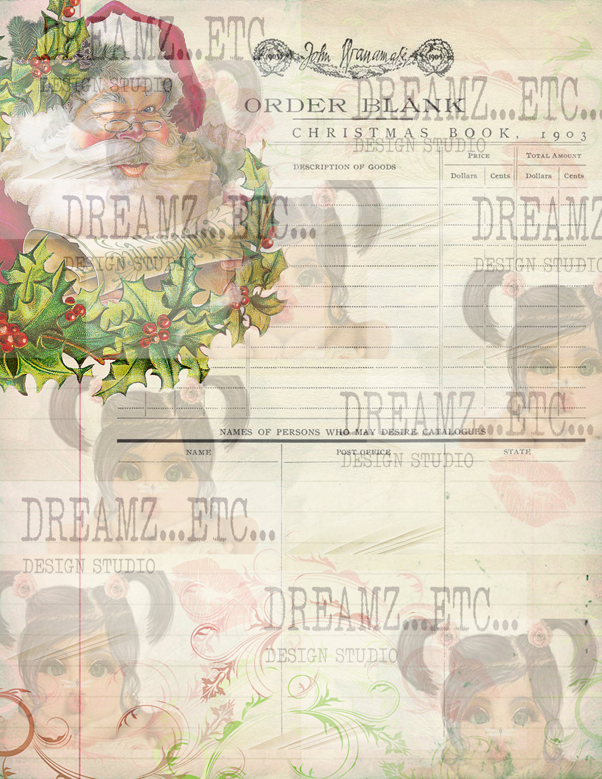 Santa's Baby - REVISED - Digital Paper Pack