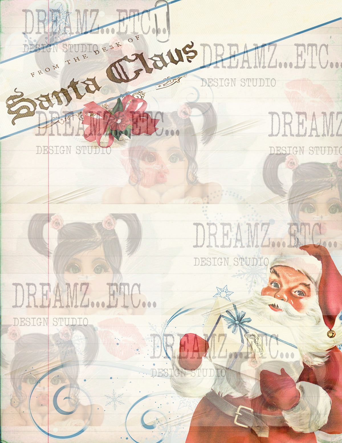 Santa's Baby - REVISED - Digital Paper Pack