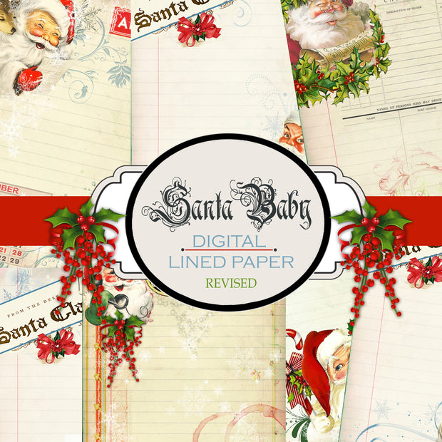 Santa's Baby - REVISED - Digital Paper Pack