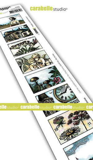 Carabelle Studio Cling Stamp Edge 2"X11.5" - A Walk in France *