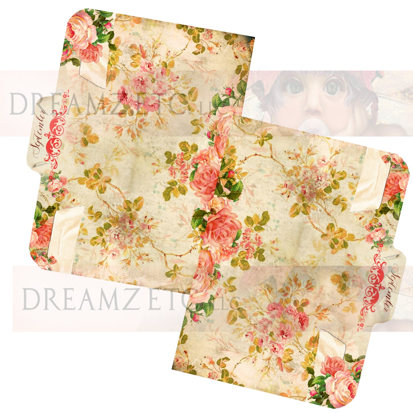Floral Dreamz Planner/Journal - Tabbed Dividers - Printable