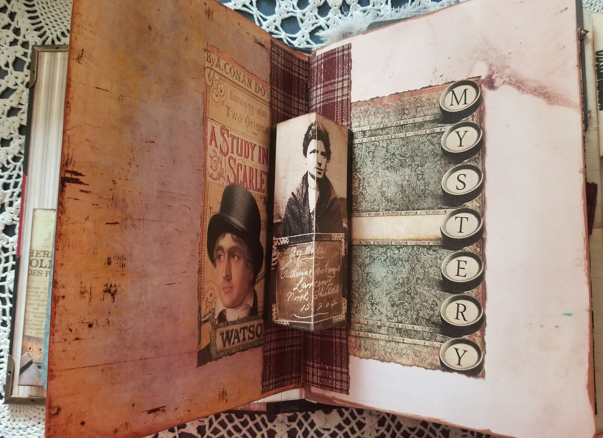 Sherlock Holmes Theme - Journal Etc.- Altered Book