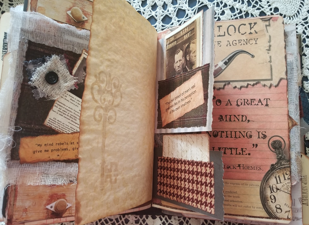 Sherlock Holmes Theme - Journal Etc.- Altered Book