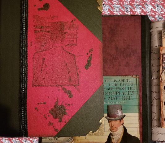 Sherlock Holmes Theme - Journal Etc.- Altered Book