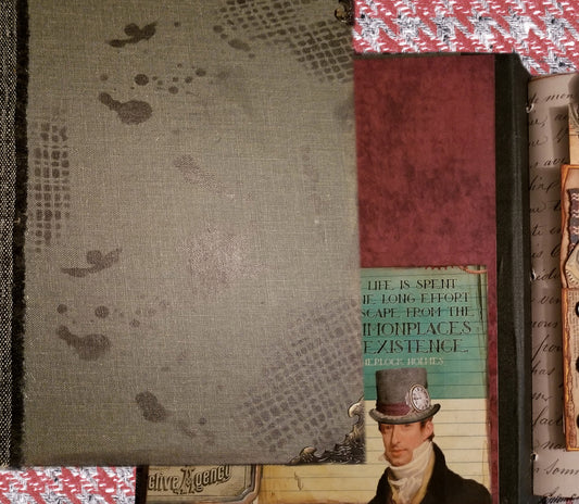 Sherlock Holmes Theme - Journal Etc. - Altered Book - Black - HUGE