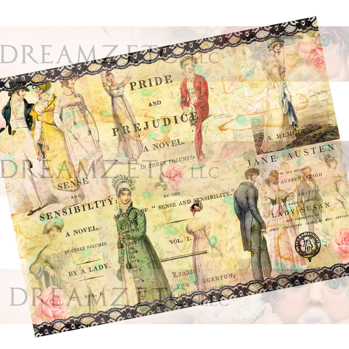 Simply Jane - Digital Paper Collection (10 Designs/Papers)