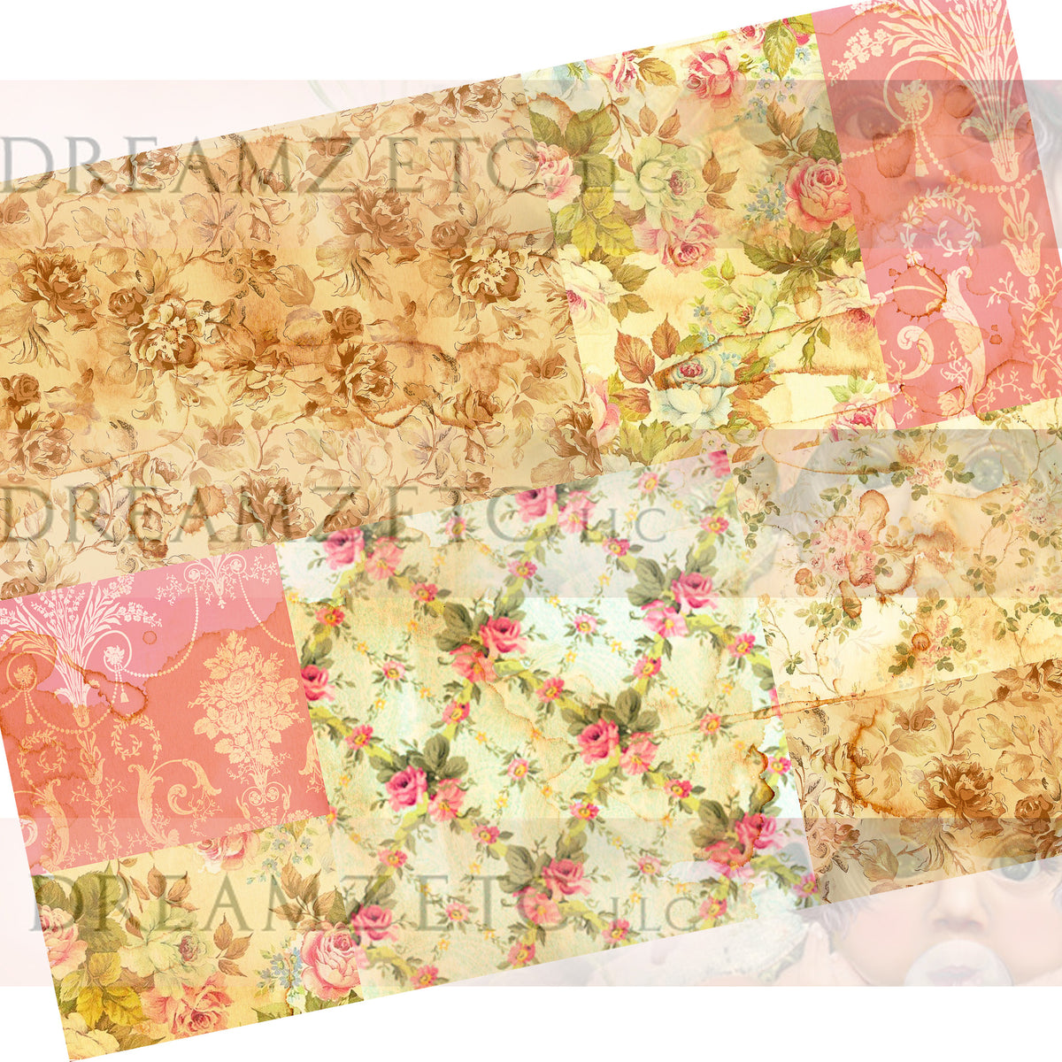 Simply Jane - Digital Paper Collection (10 Designs/Papers)