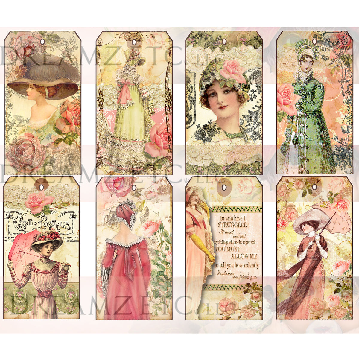 Simply Jane - Digital Paper Ephemera Collection