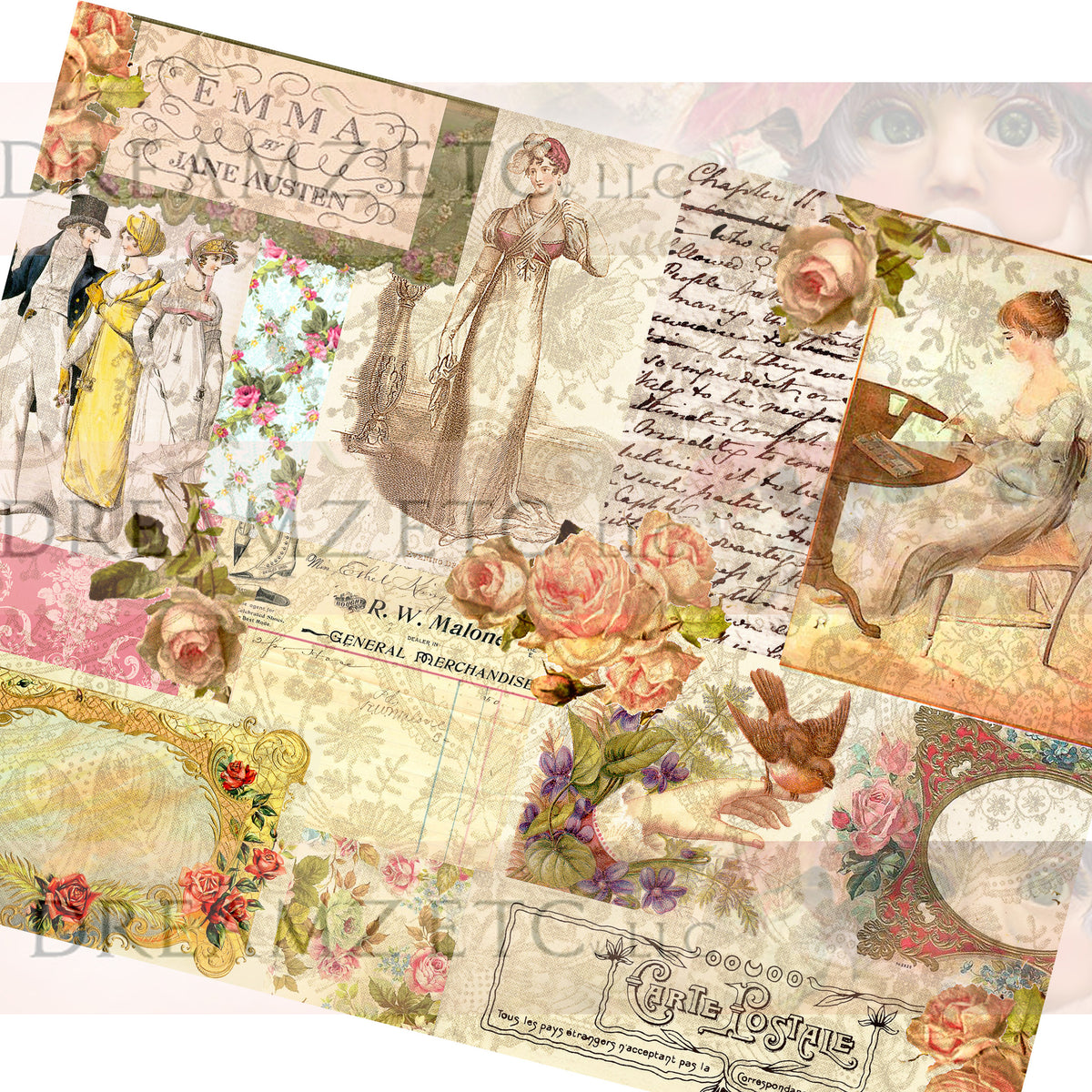Simply Jane - Digital Paper Collection (10 Designs/Papers)